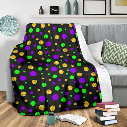 Mardi Gras Pattern Print Design 07 Premium Blanket