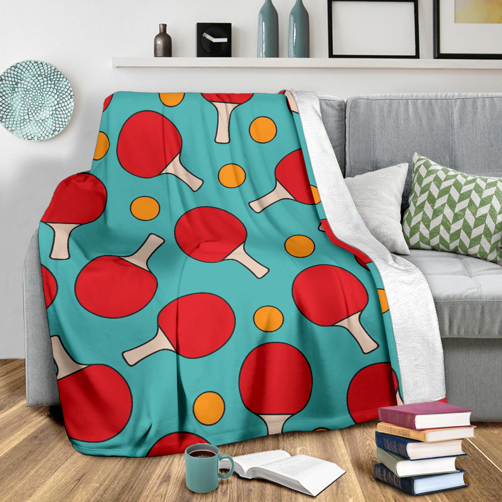 Ping Pong Pattern Print Design A01 Premium Blanket