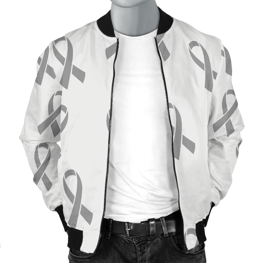 Brain cancer Pattern Print Design 01 Men Bomber Jacket