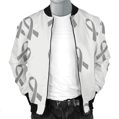 Brain cancer Pattern Print Design 01 Men Bomber Jacket