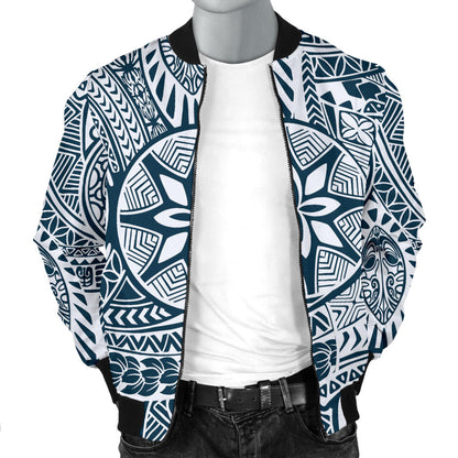 Polynesian Pattern Print Design A03 Men Bomber Jacket