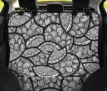 Polynesian Pattern Print Design A01 Rear Dog Car Seat Cover Hammock