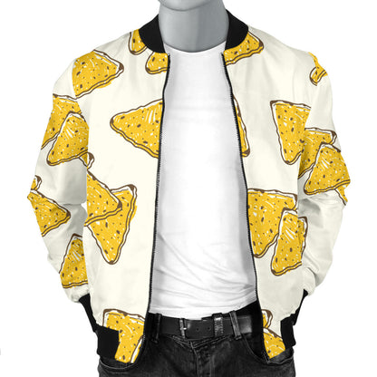 Nachos Pattern Print Design A01 Men Bomber Jacket