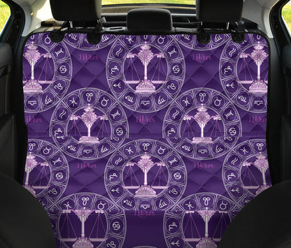 Libra Pattern Print Design 03 Rear Dog Car Seat Cover Hammock