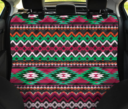 Mexican Pattern Print Design 01 Rear Dog Car Seat Cover Hammock