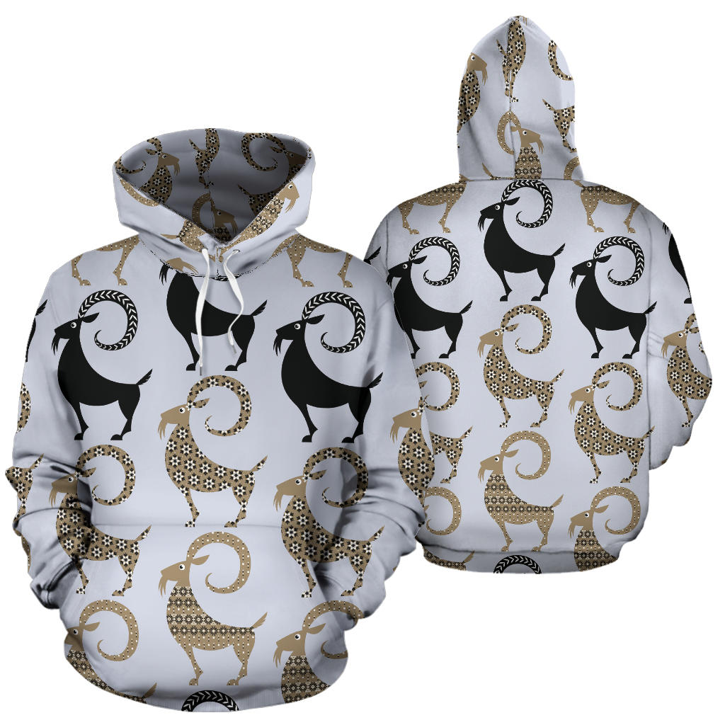 Goat Pattern Print Design 03 Pullover Hoodie