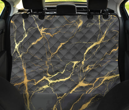 Marble Pattern Print Design 02 Rear Dog Car Seat Cover Hammock