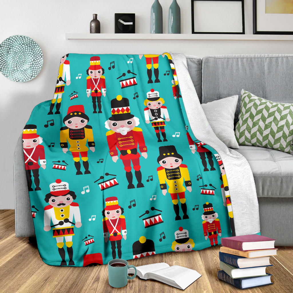 Nutcracker Pattern Print Design A03 Premium Blanket