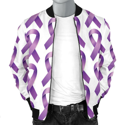 Pancreatic cancer Pattern Print Design A01 Men Bomber Jacket