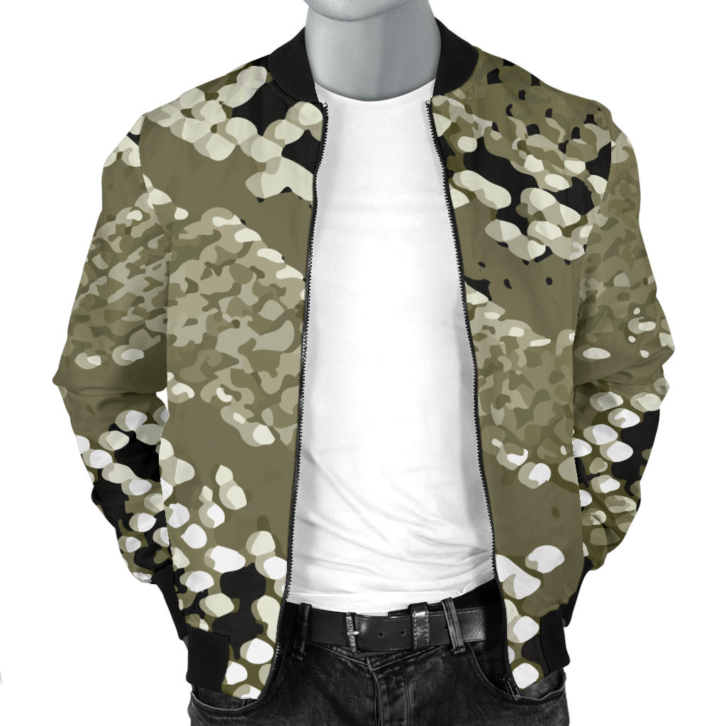 Python Pattern Print Design A04 Men Bomber Jacket