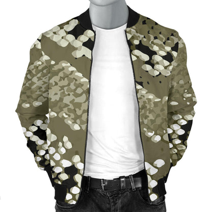 Python Pattern Print Design A04 Men Bomber Jacket