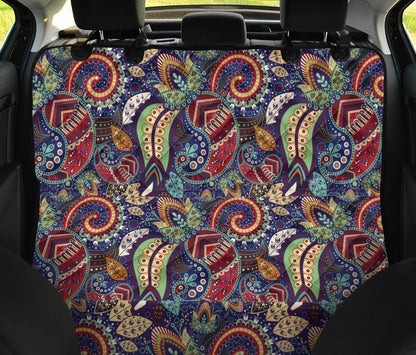 Paisley Boho Pattern Print Design A03 Rear Dog Car Seat Cover Hammock