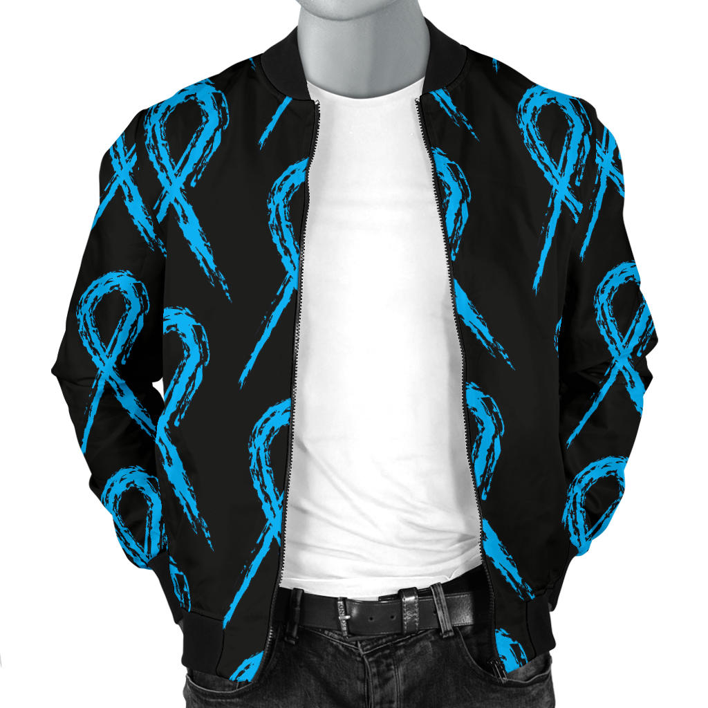Prostate cancer Pattern Print Design A02 Men Bomber Jacket