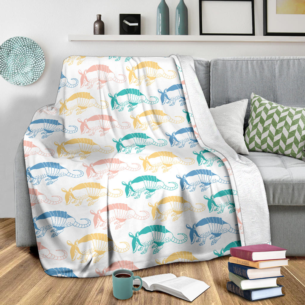 Armadillo Pattern Print Design 05 Premium Blanket