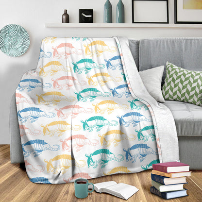 Armadillo Pattern Print Design 05 Premium Blanket