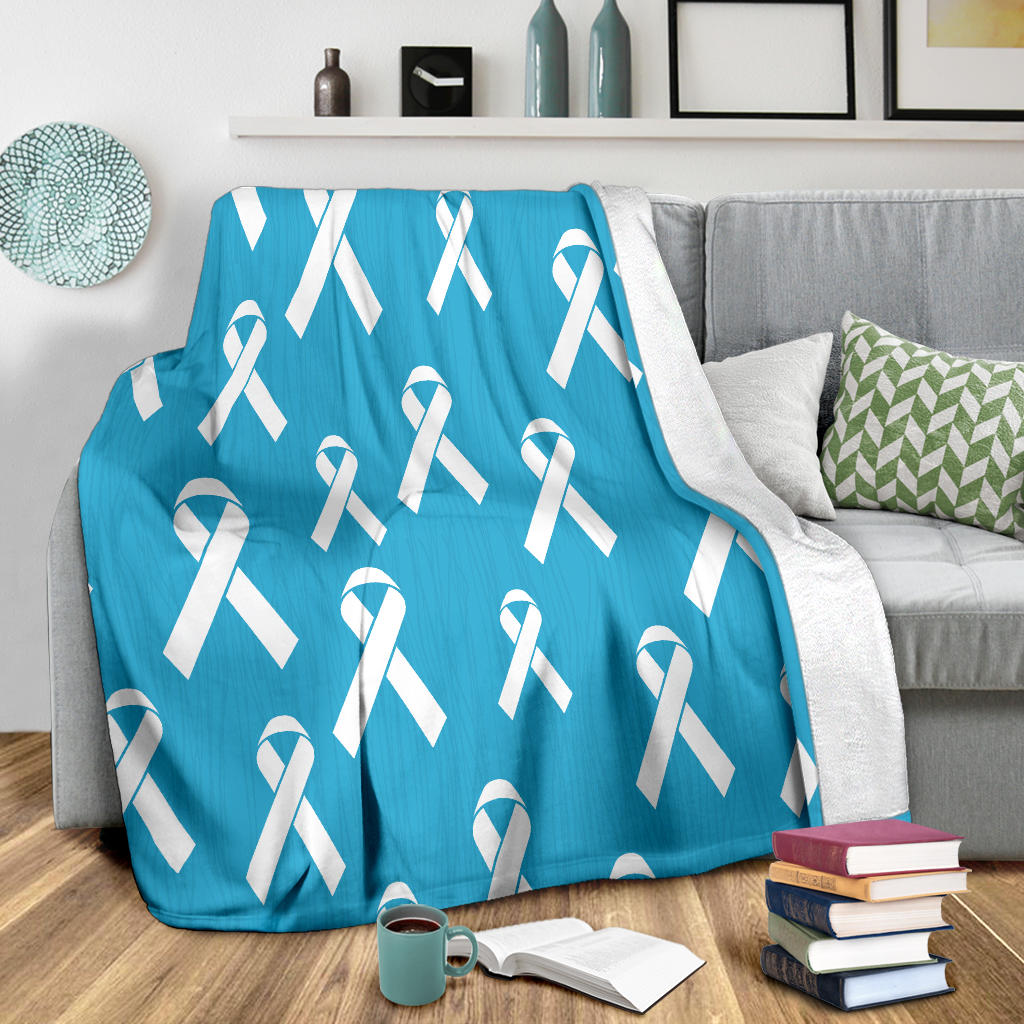Liver cancer Pattern Print Design 01 Premium Blanket