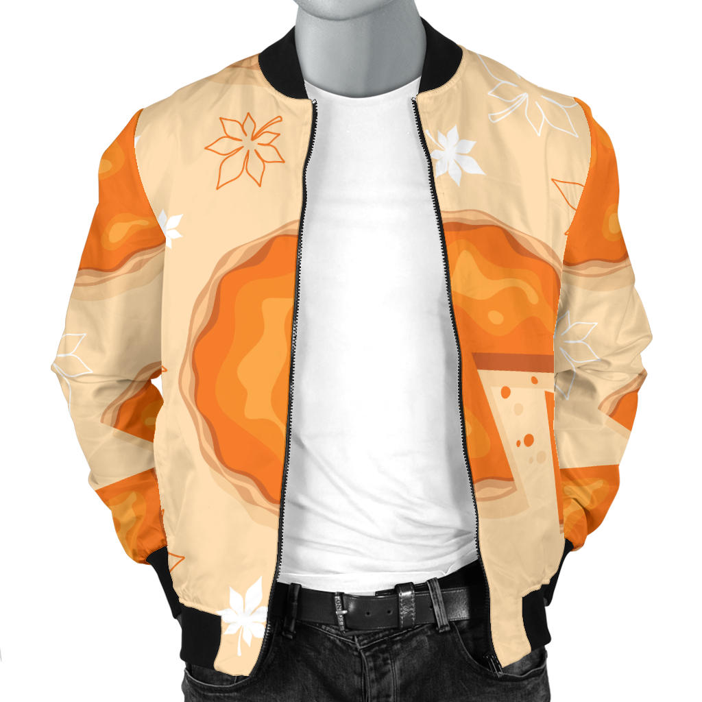 Pie Pattern Print Design A01 Men Bomber Jacket