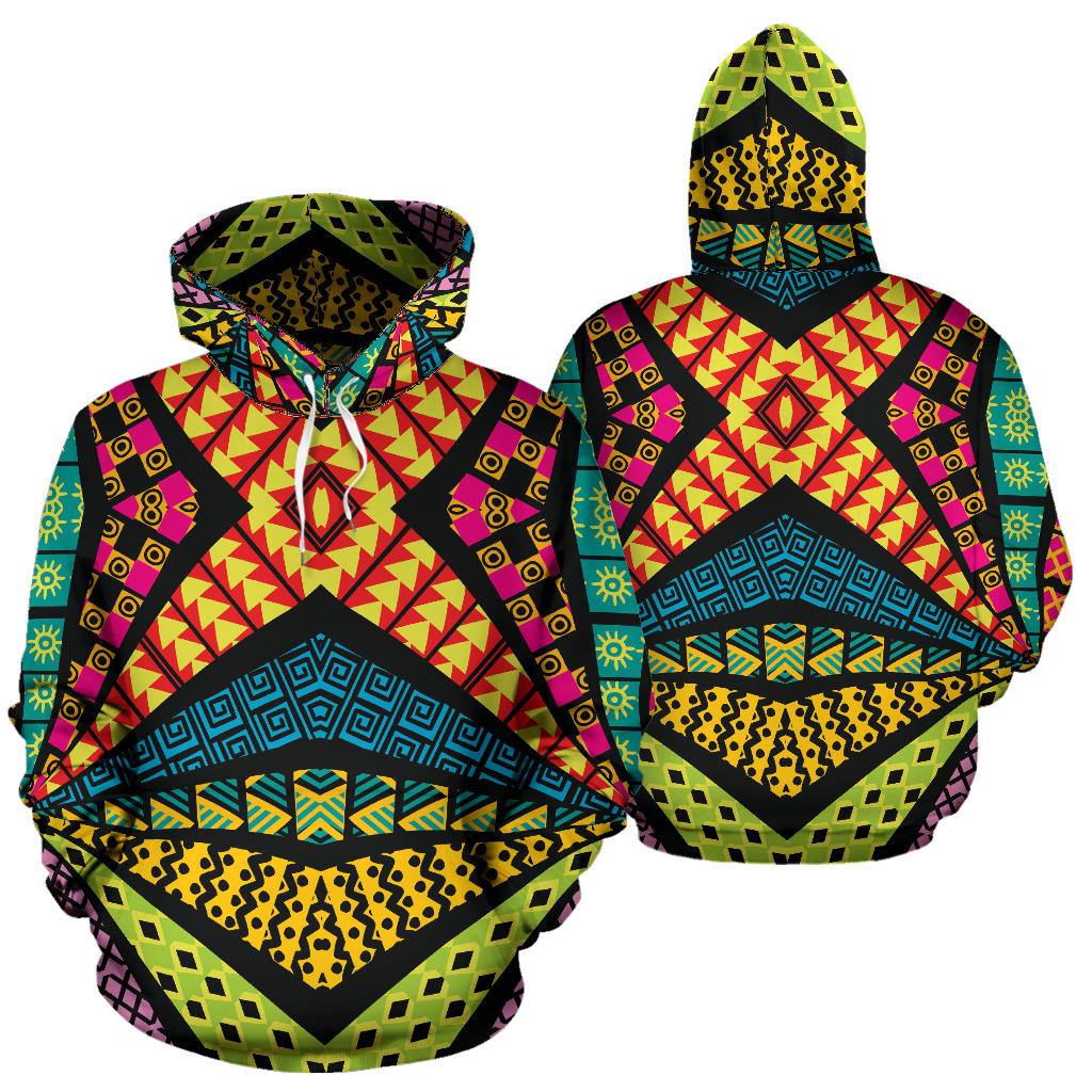 Kaleidoscope Pattern Print Design 05 Pullover Hoodie