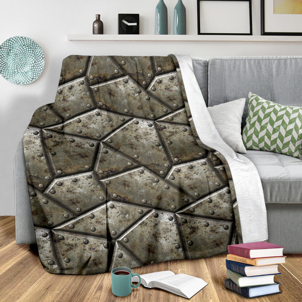 Armor Pattern Print Design 01 Premium Blanket