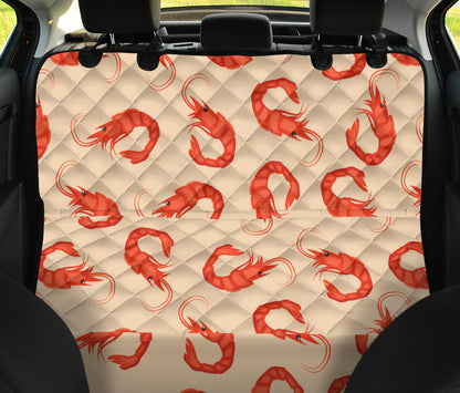 Prawn Pattern Print Design 02 Rear Dog Car Seat Cover Hammock