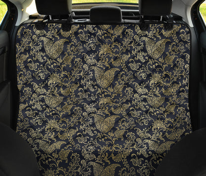 Brocade Pattern Print Design 04 Rear Dog Car Seat Cover Hammock
