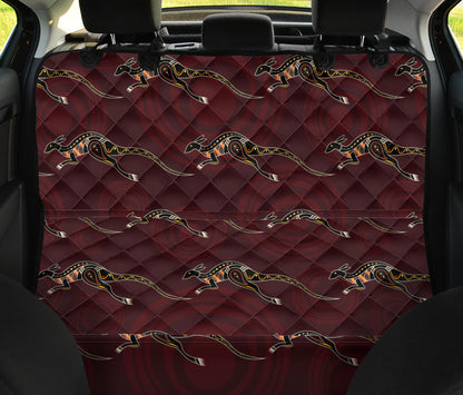 Kangaroos Pattern Print Design 05 Rear Dog Car Seat Cover Hammock