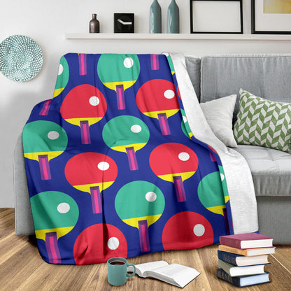 Ping Pong Pattern Print Design A03 Premium Blanket