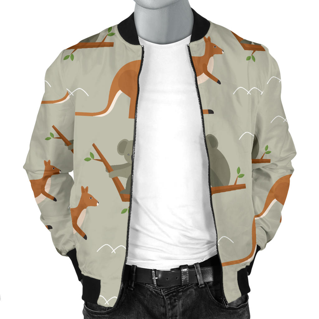 Koala Pattern Print Design 03 Men Bomber Jacket