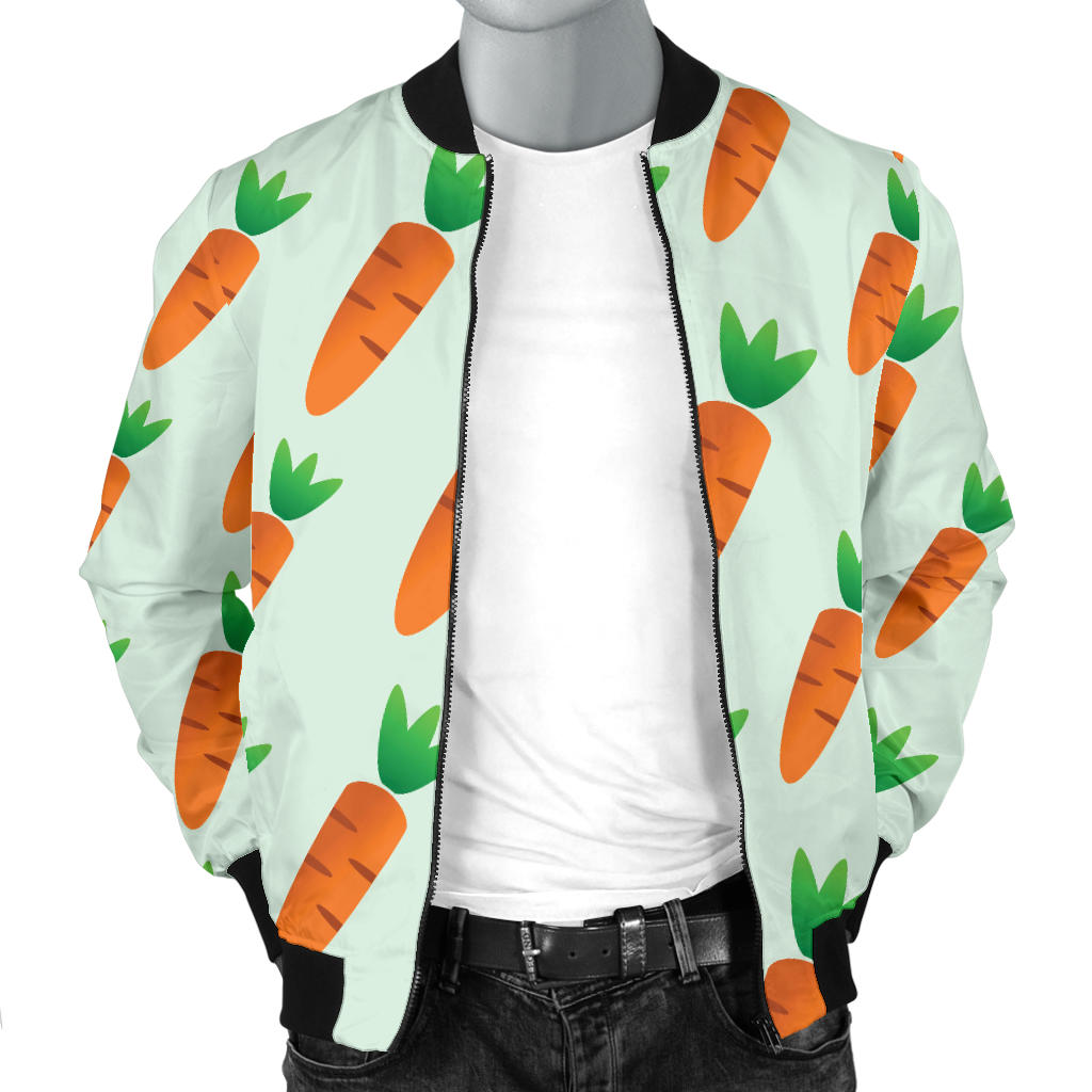 Carrot Pattern Print Design 05 Men Bomber Jacket