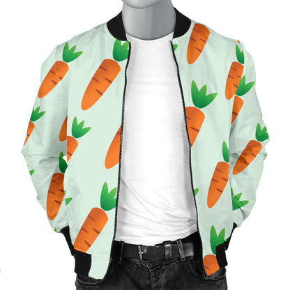 Carrot Pattern Print Design 05 Men Bomber Jacket