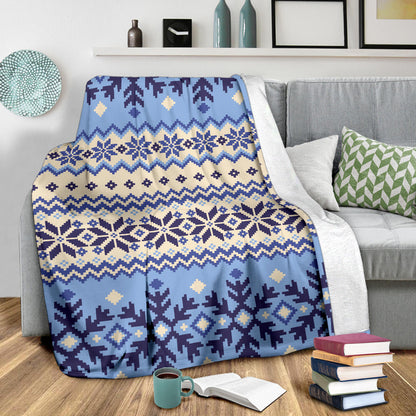 Nordic Pattern Print Design A03 Premium Blanket