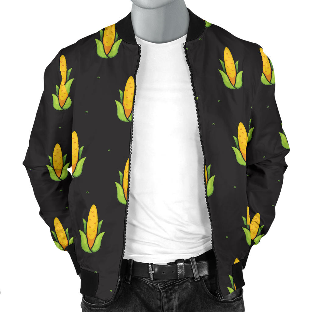 Corn Pattern Print Design 04 Men Bomber Jacket