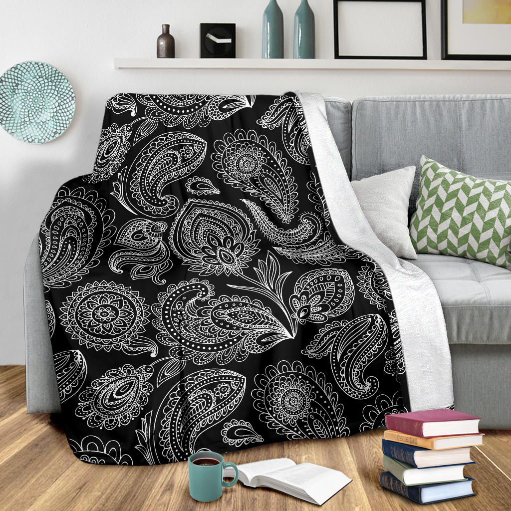 Paisley Pattern Print Design A04 Premium Blanket
