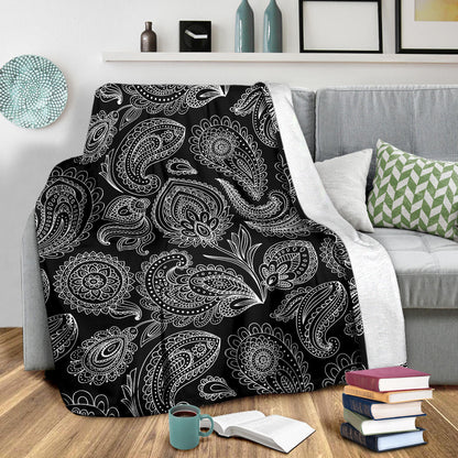 Paisley Pattern Print Design A04 Premium Blanket