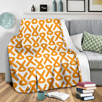 Appendix cancer Pattern Print Design 02 Premium Blanket