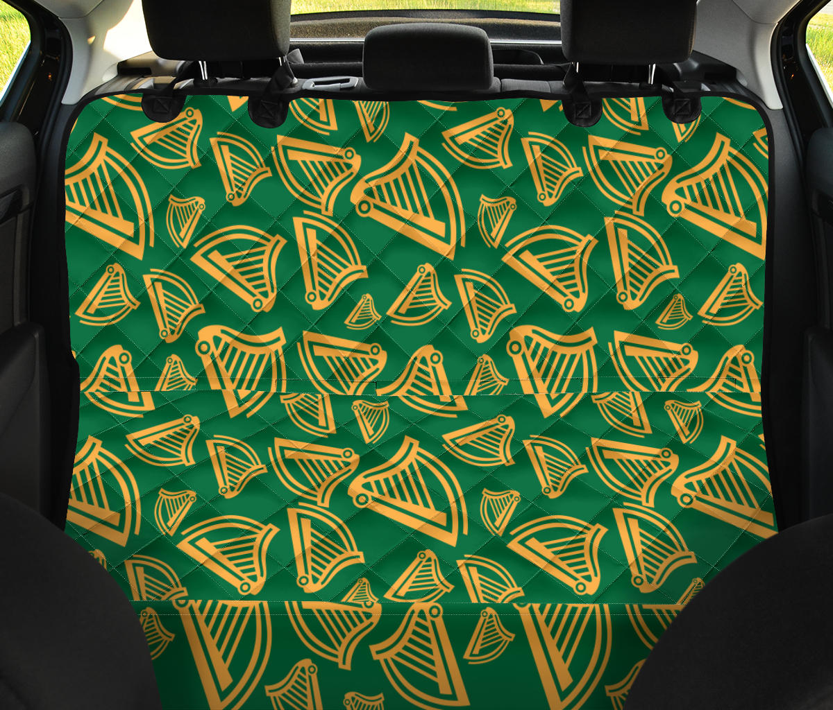 Harp Pattern Print Design 03 Rear Dog Car Seat Cover Hammock