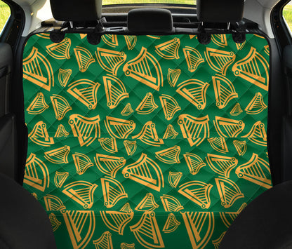 Harp Pattern Print Design 03 Rear Dog Car Seat Cover Hammock