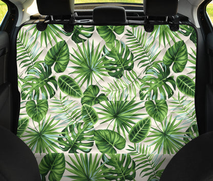 Palm Leaf Pattern Print Design A01 Rear Dog Car Seat Cover Hammock