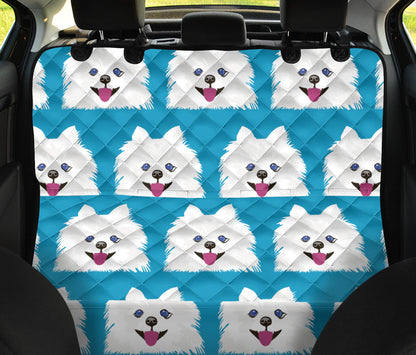 Pomeranians Pattern Print Design A05 Rear Dog Car Seat Cover Hammock