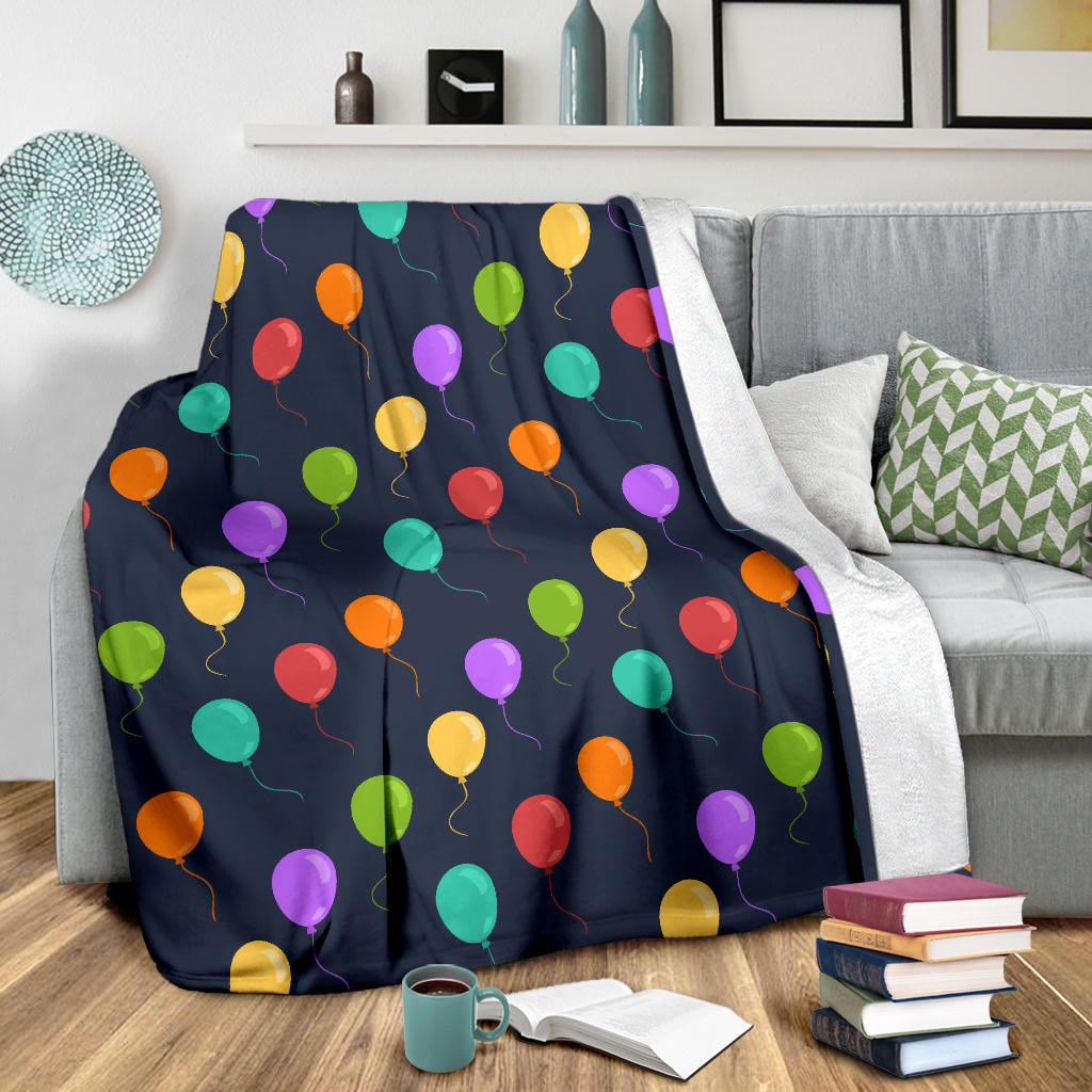 Ballon Colorful Pattern Print Design 03 Premium Blanket
