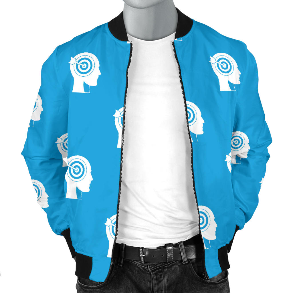 Psychology Pattern Print Design A03 Men Bomber Jacket