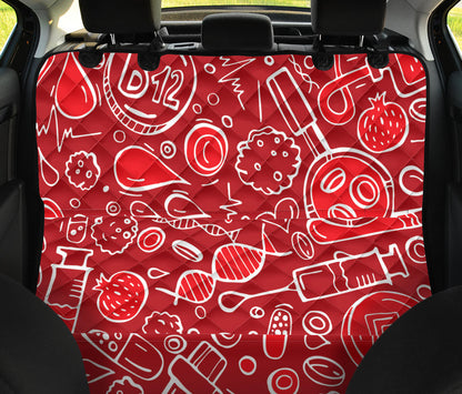 Phlebotomist Pattern Print Design A02 Rear Dog Car Seat Cover Hammock