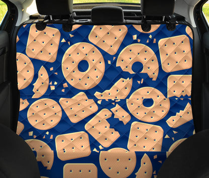 Cracker Pattern Print Design 03 Rear Dog Car Seat Cover Hammock