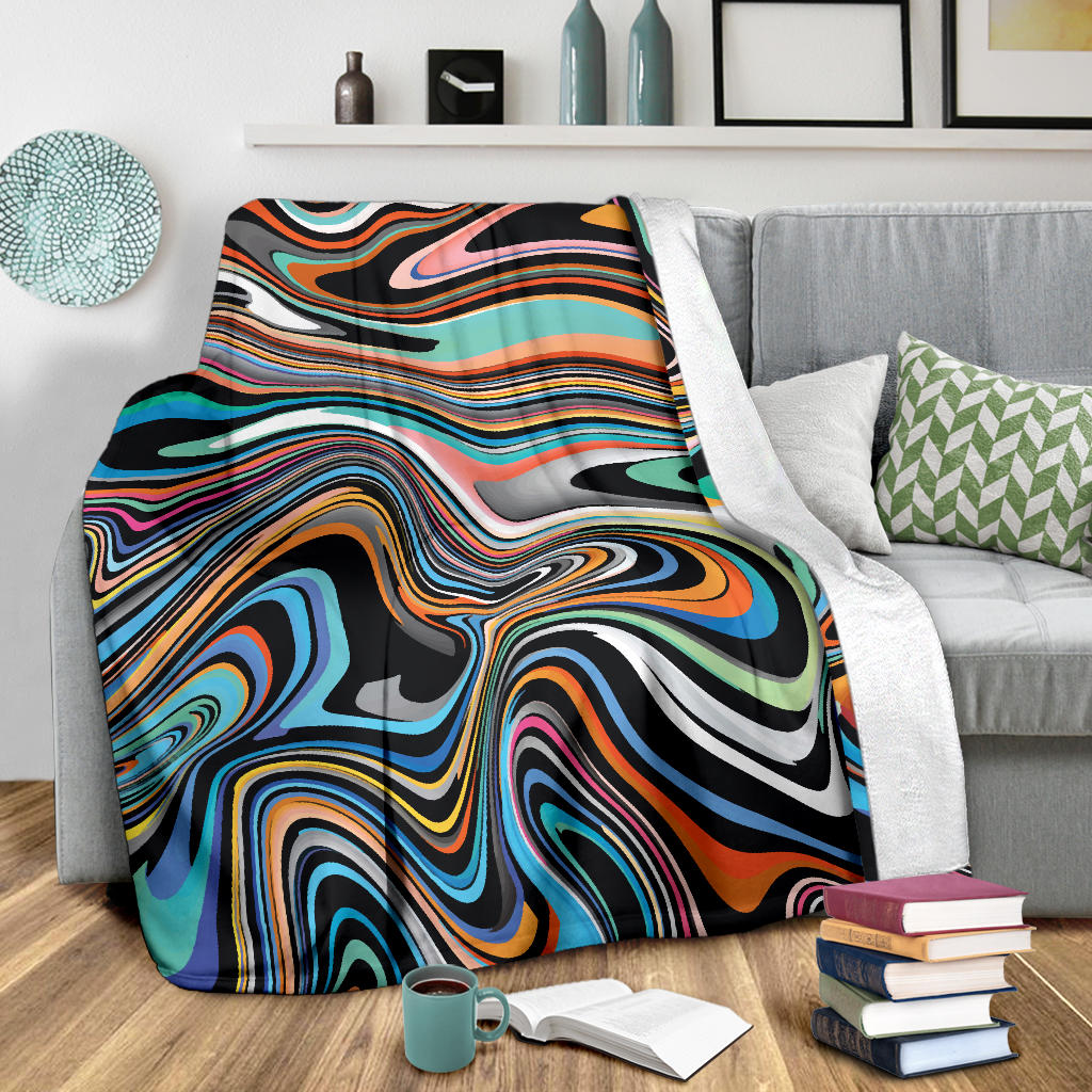 Liquid Pattern Print Design 02 Premium Blanket