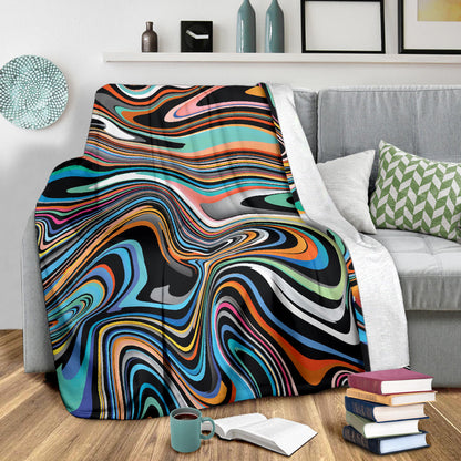 Liquid Pattern Print Design 02 Premium Blanket