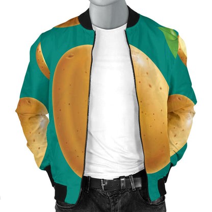 Potato Pattern Print Design A04 Men Bomber Jacket