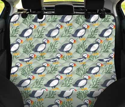 Puffin Pattern Print Design A04 Rear Dog Car Seat Cover Hammock