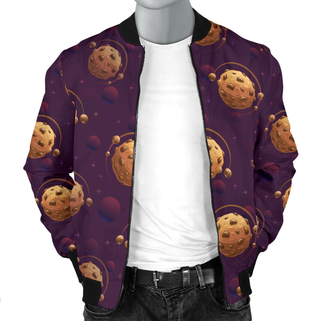 Cookie Pattern Print Design 03 Men Bomber Jacket