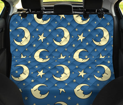 Moon Night Pattern Print Design 03 Rear Dog Car Seat Cover Hammock