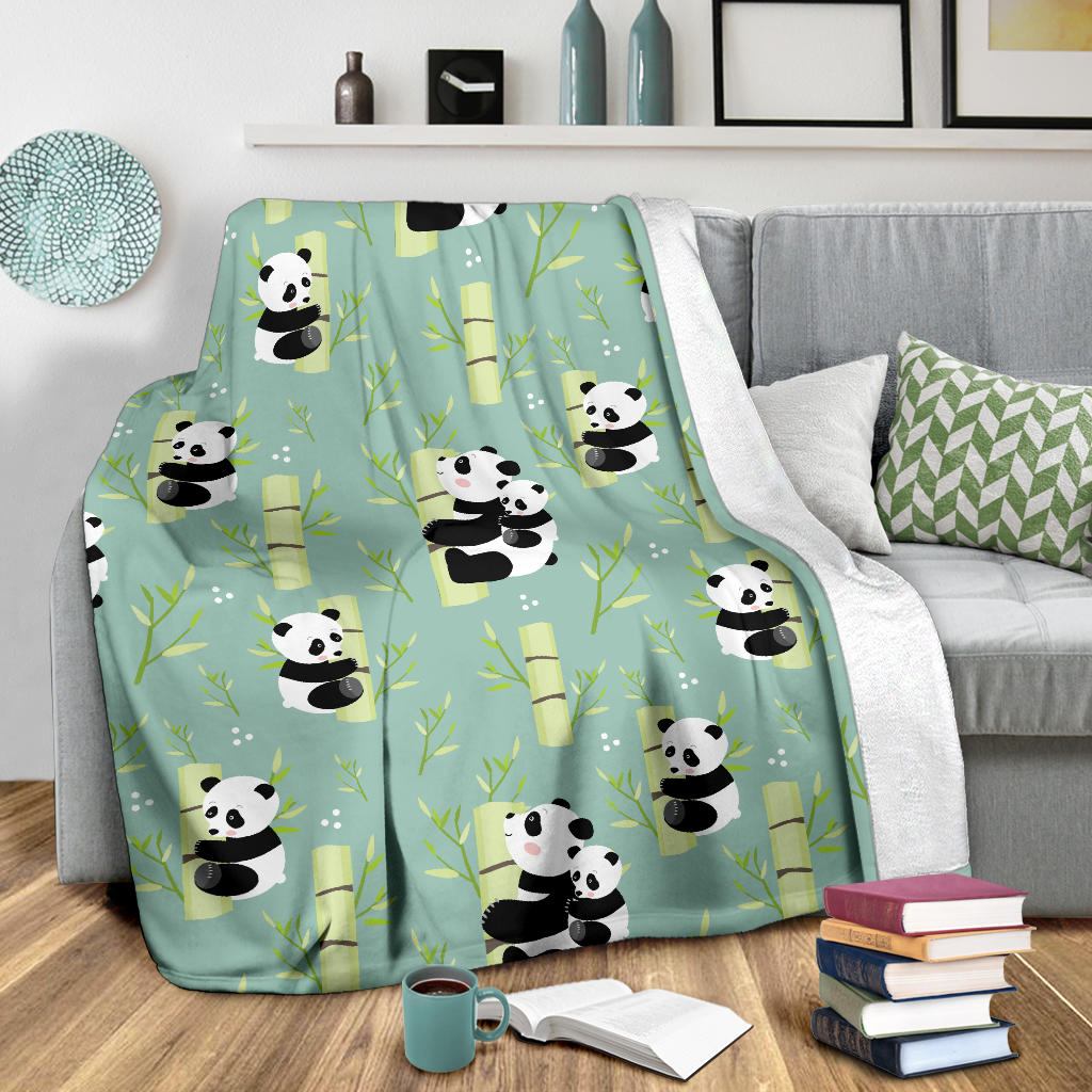 Panda Pattern Print Design A03 Premium Blanket